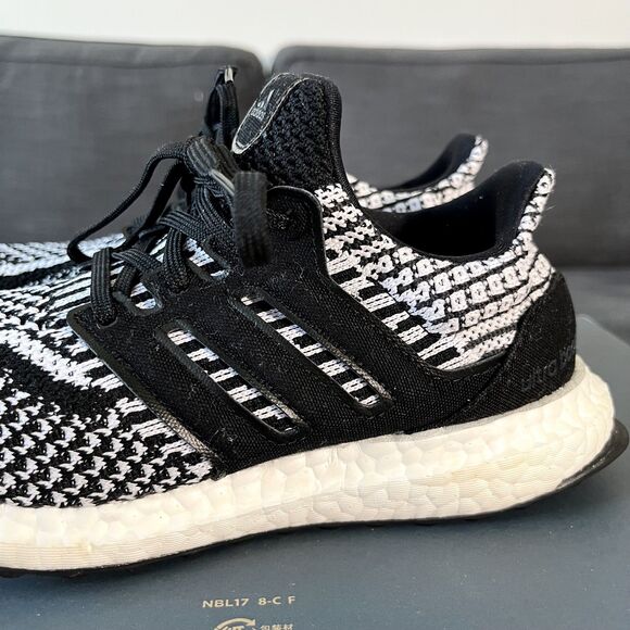 Adidas Ultra Boost Black White Running Shoes FZ1850 Women's Size 5.5 - Picture 7 of 12